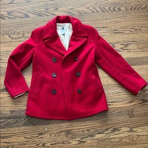 Women’s Red Double-Breasted Coat